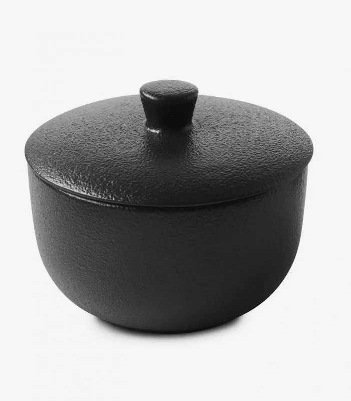 EQUINOXE ZUCKERDOSE 150 ml in gusseisener optik