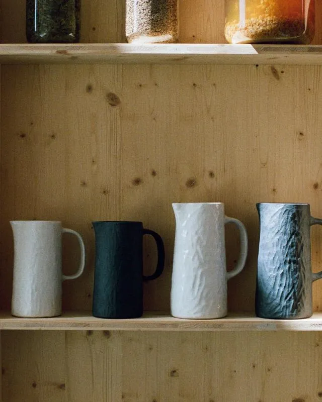 YLI WASSERKRUG/ PITCHER/ VASE 1,2 L Matt schiefer style