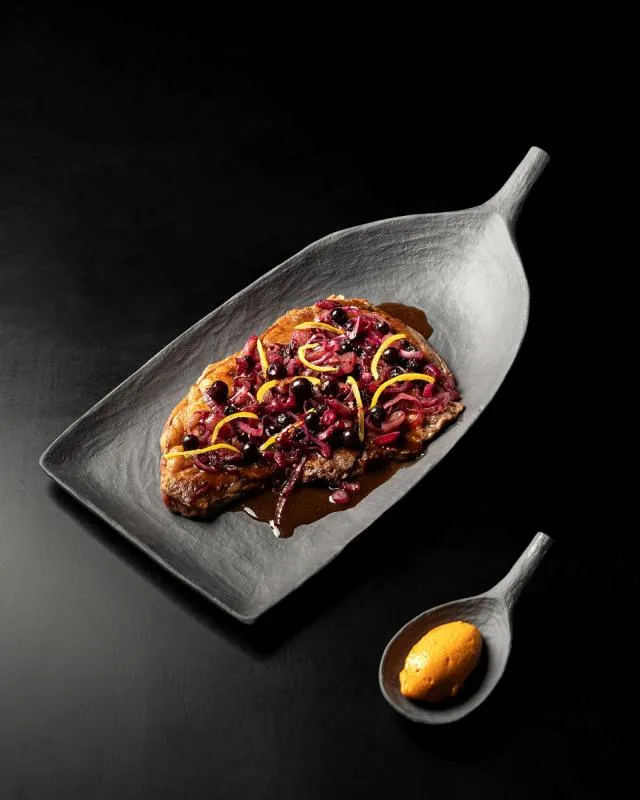 YLI AMUSE GUEULE LOEFFEL/ ABLAGE-LOEFFEL 9 CM Matt schiefer style