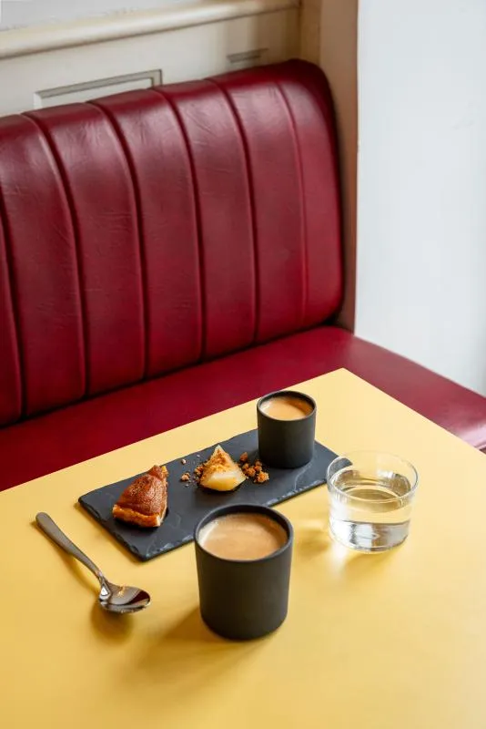 Servierteller mit 3 Mulden 25 x 12 cm Porzellan in Schieferoptik