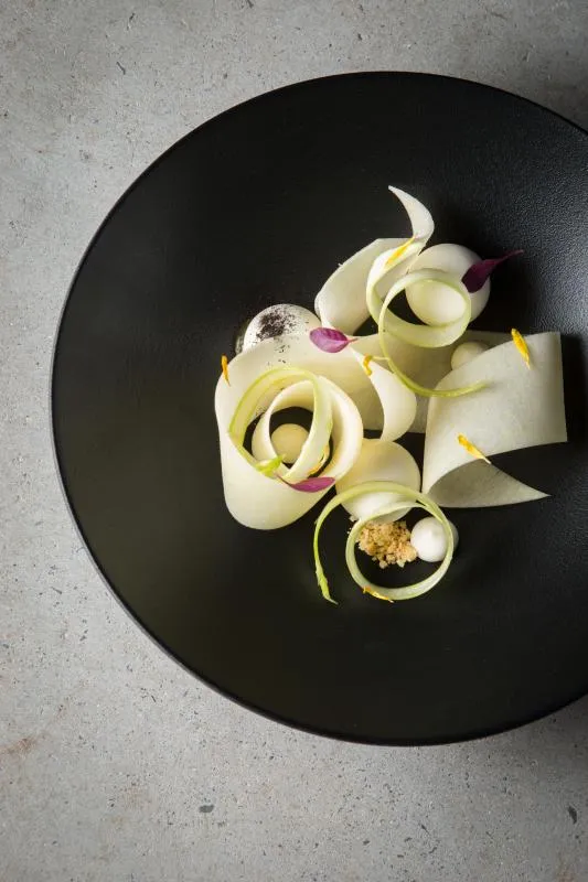 EQUINOXE SUPPENSCHÜSSEL/COUPTELLER 27CM Gusseisener optik