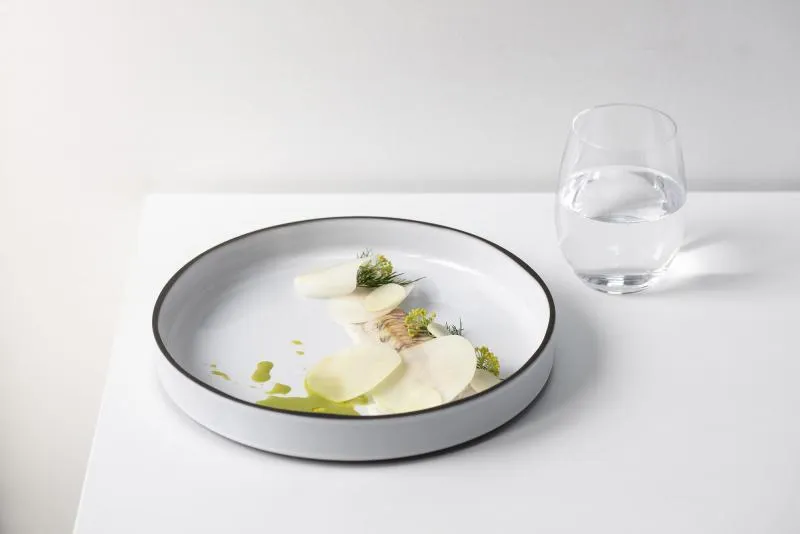 CARACTERE GOURMET SCHALE 23 cm Kumuluswolke weiss