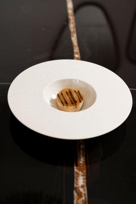 SPHERE KUGEL-TELLER Alabaster Weiss Cosmos Gold Ø 30,5 cm