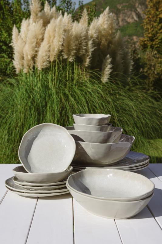 Preview: Servierschale oval 33 x 23,5 x 7 cm Atmosfera Taube