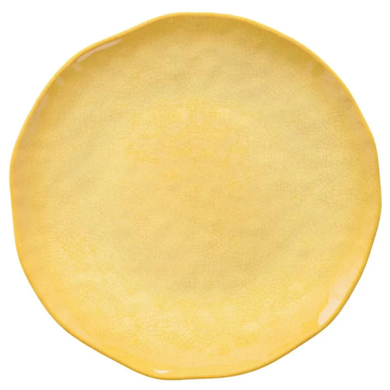 Teller flach Ø 27 cm Atmosfera ocker Set mit 2 Stück