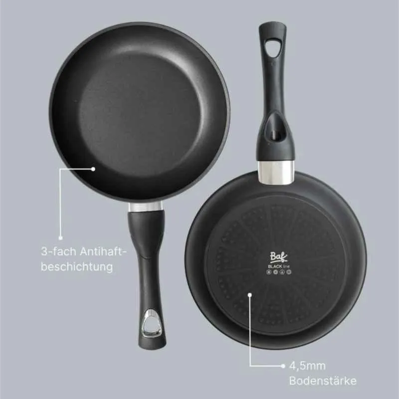 Bratpfanne 28 cm BAF BLACKline für alle Herdarten