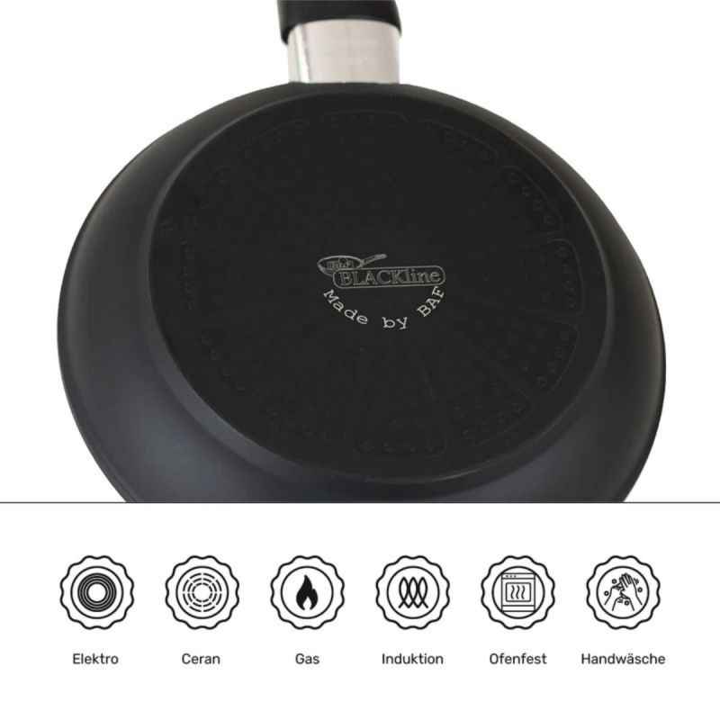 Preview: Schmorpfanne 28 cm BAF BLACKline für alle Herdarten