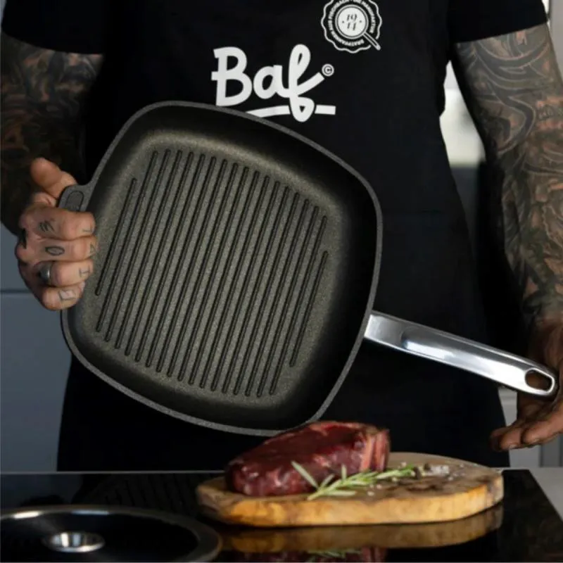 Viereckgrillpfanne 28x28 cm BAF GIGANT Newline für alle Herdarten