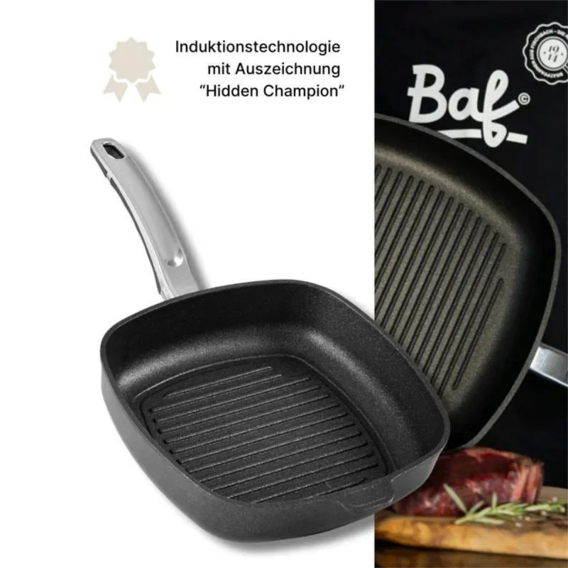 Viereckgrillpfanne 28x28 cm BAF GIGANT Newline für alle Herdarten
