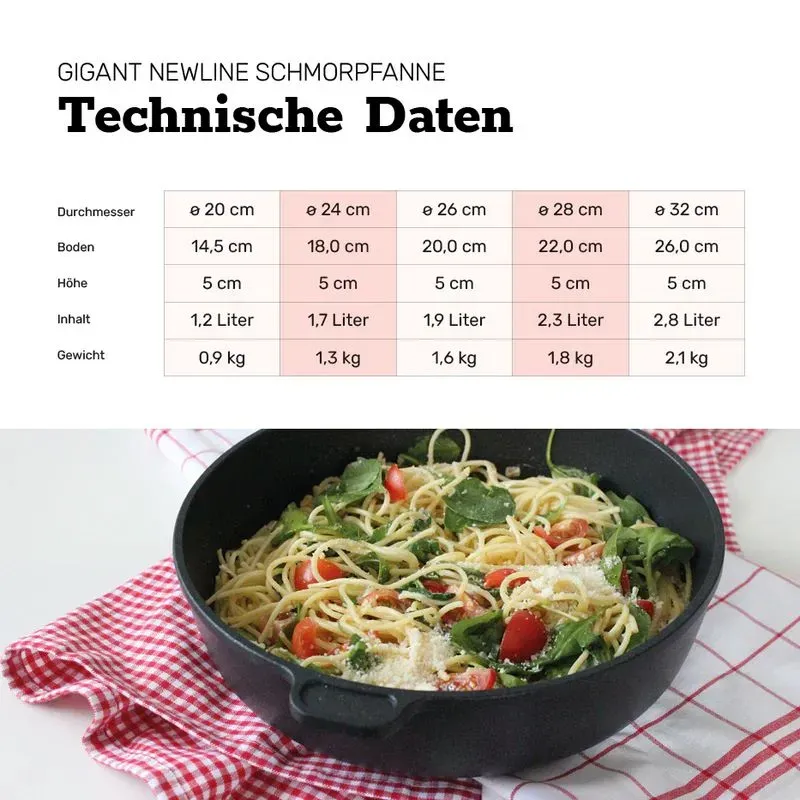 BAF GIGANT Newline Serie Schmorpfannen