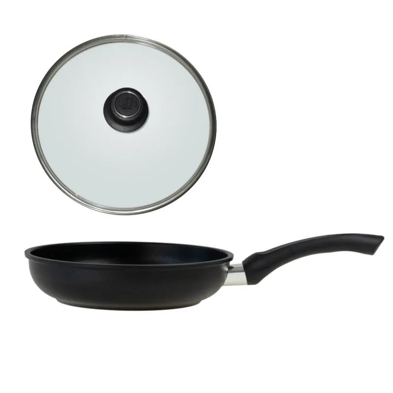 Bratpfanne 24 cm mit Deckel BAF BASICline für Elektro, Gas, Ceran