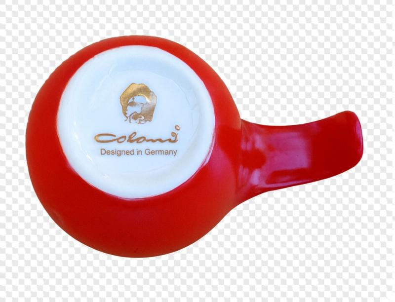 Preview: Espressotasse Vision 4tlg Schwarz / Rot im Farbwechsel