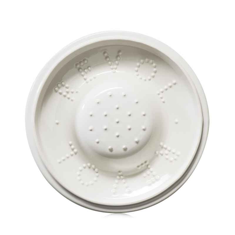 Preview: RUNDE INDUKTIONSKASSEROLLE 26 CM MIT PORZELLANDECKEL Alabaster Weiss