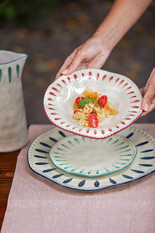 Preview: Servierteller Domitilla Aqua Grün