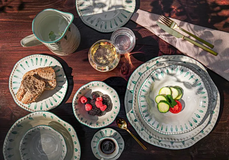 Dessertteller Domitilla Aqua Grün