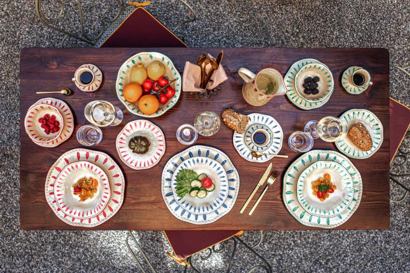 Servierteller Domitilla Magenta