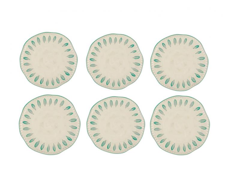 Preview: Dessertteller Domitilla Aqua Grün