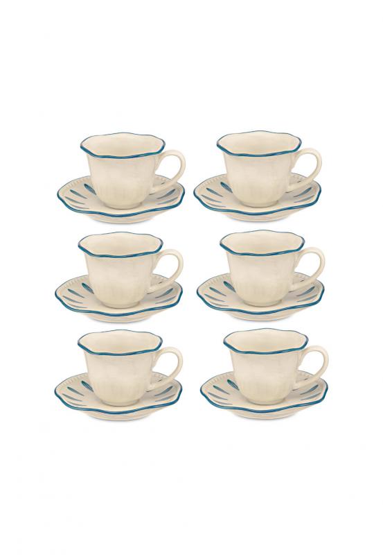 Preview: Espressotasse mit Untertasse Domitilla Nachtblau