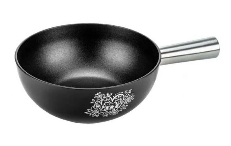 Caquelon/ Fonduetopf Induktion Aluminium Alpenliebe 22cm