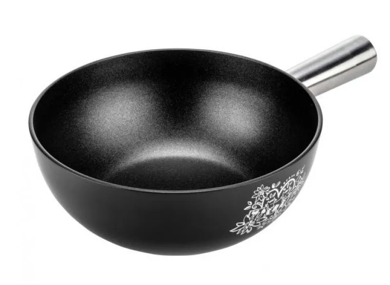 Caquelon/ Fonduetopf Induktion Aluminium Alpenliebe 22cm