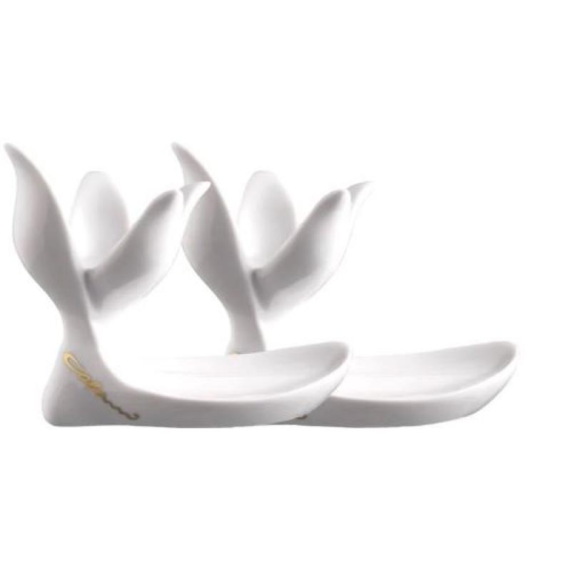 Preview: Luigi Colani Porzellan Eierbecher Set 2 tlg. weiss