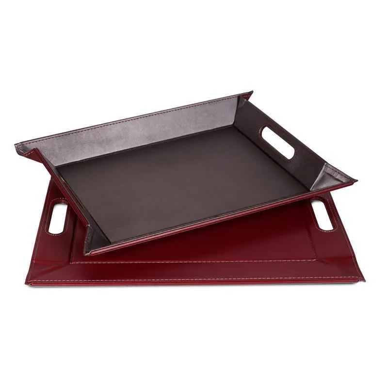 Wendetablett Anthrazit / Burgund - 55 x 41cm