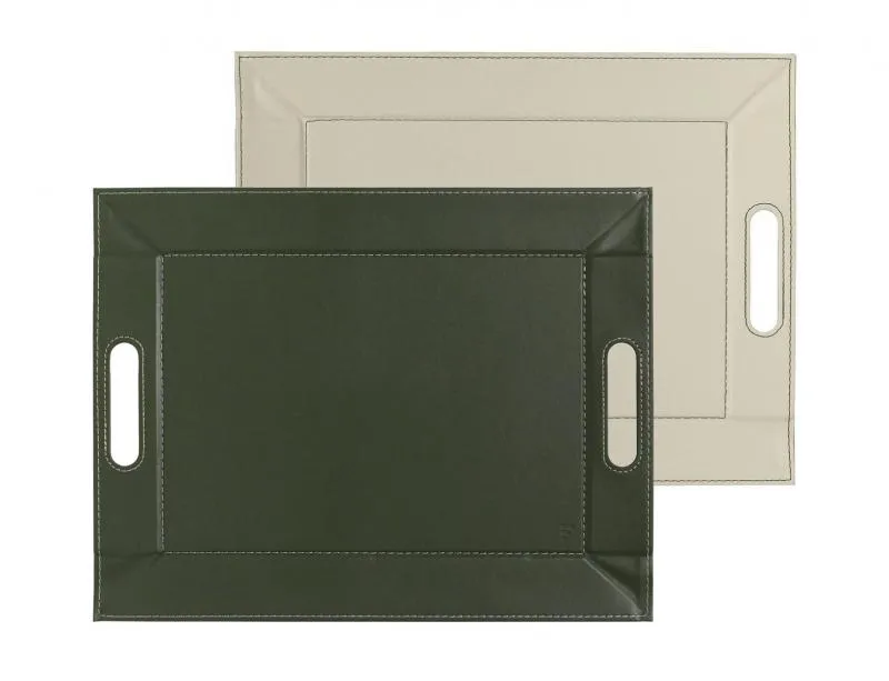 DUO - Wendetablett, Olive/Elfenbein, klein
