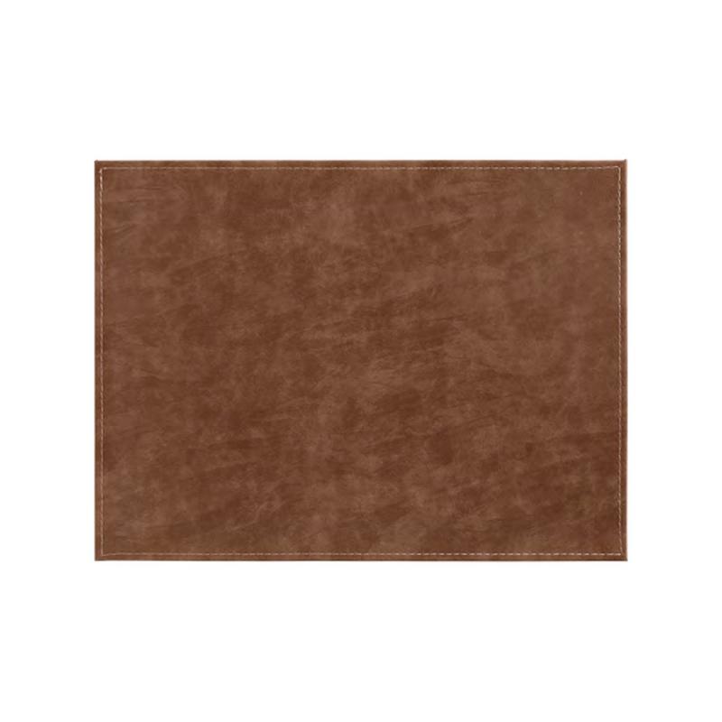 Preview: Freeform Platzset rechteckig Hellbraun/Dunkelbraun 40 x 30 cm