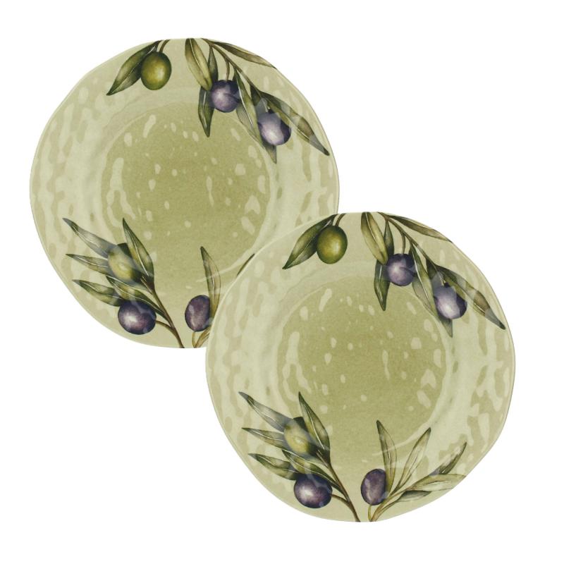 Geschirrset 8-teilig Olive Melamin