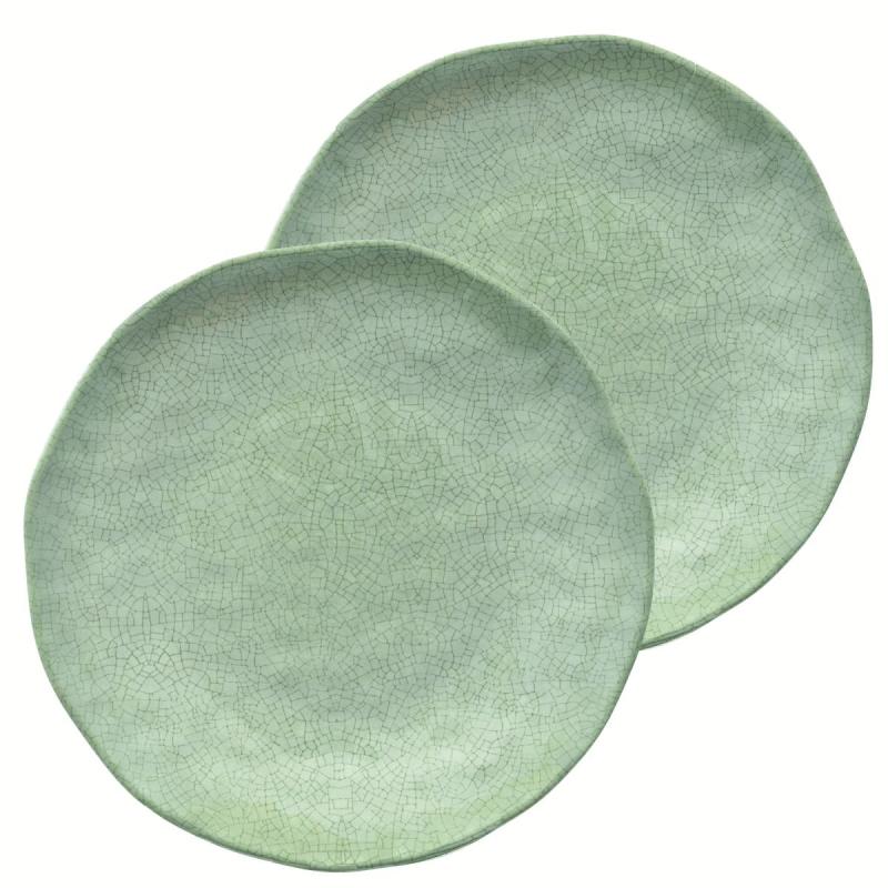 Preview: Melamin Geschirrset 8-teilig Atmosfera grün