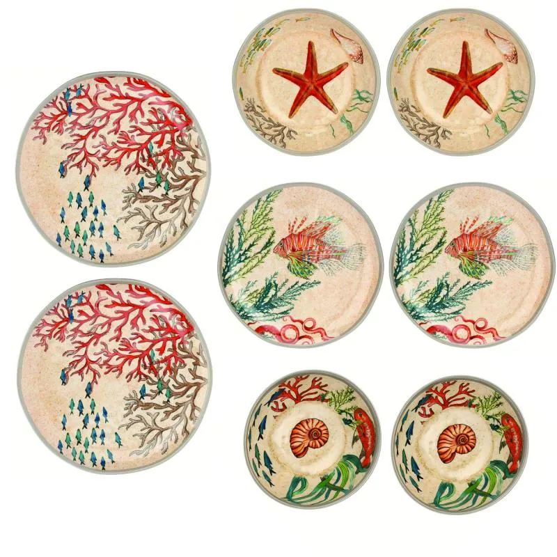 Geschirrset 8-teilig Sea Life Set