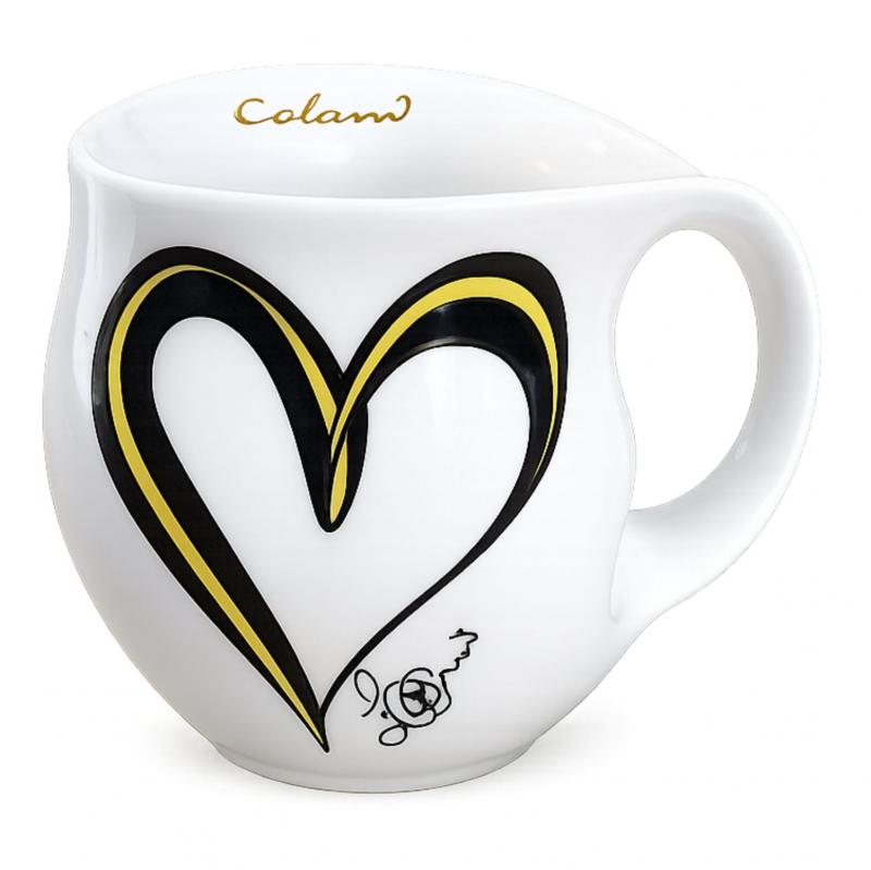 Preview: Colani Kaffeebecher Heart yellow / black
