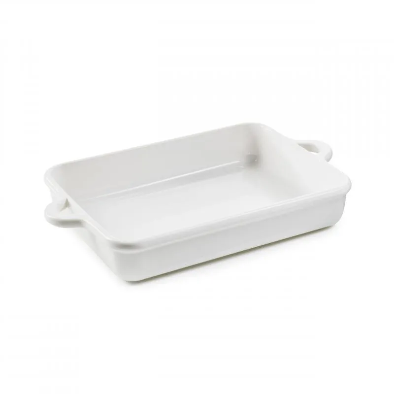RECHTECKIGE INDUKTIONSAUFLAUFFORM 34 CM Alabaster Weiss REVOL BOMBANCE
