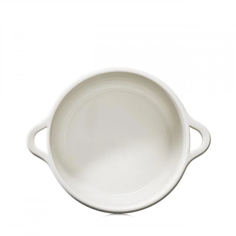 RUNDE INDUKTIONSKASSEROLLE 22 CM OHNE DECKEL Alabaster Weiss