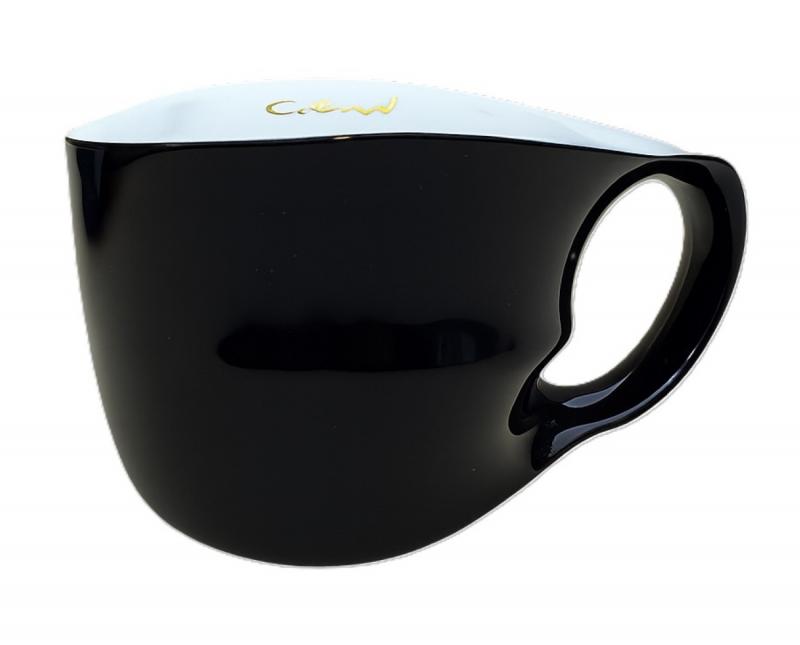 Preview: Luigi Colani Porzellan Jumbotasse schwarz