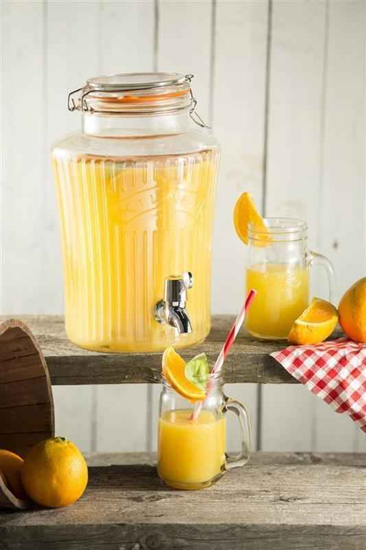 Preview: VINTAGE Bügelverschluss Getränkespender 5 Liter