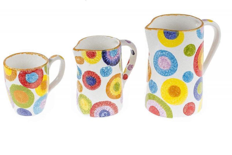 Preview: Krug 1,0 ltr. handbemalt „Circolo“