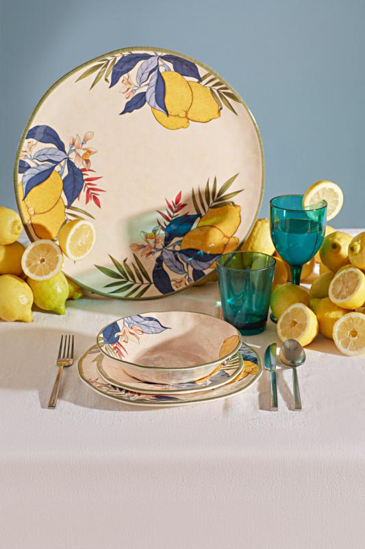 Preview: Frühstücksteller / Dessertteller Ø 21 cm Limu Set mit 2 Stück