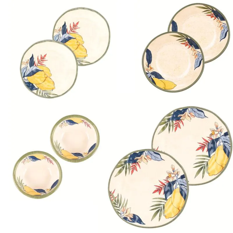 Geschirrset 8-teilig Limu Melamin