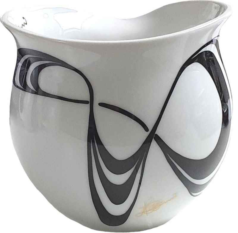 Preview: Luigi Colani Porzellan Kaffeebecher XXL Capriole black