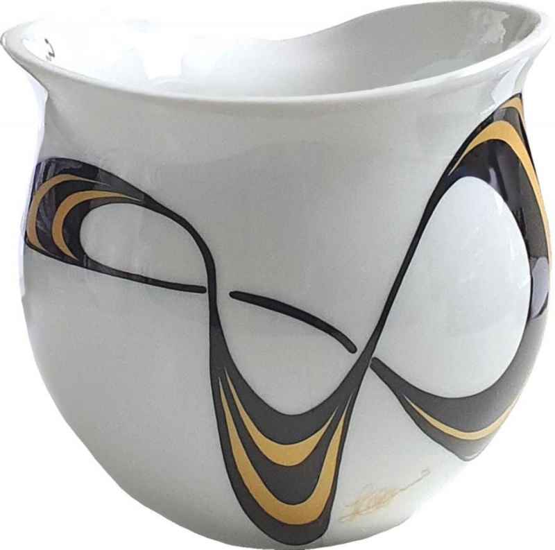 Preview: Luigi Colani Porzellan Kaffeebecher XXL Capriole gold/black