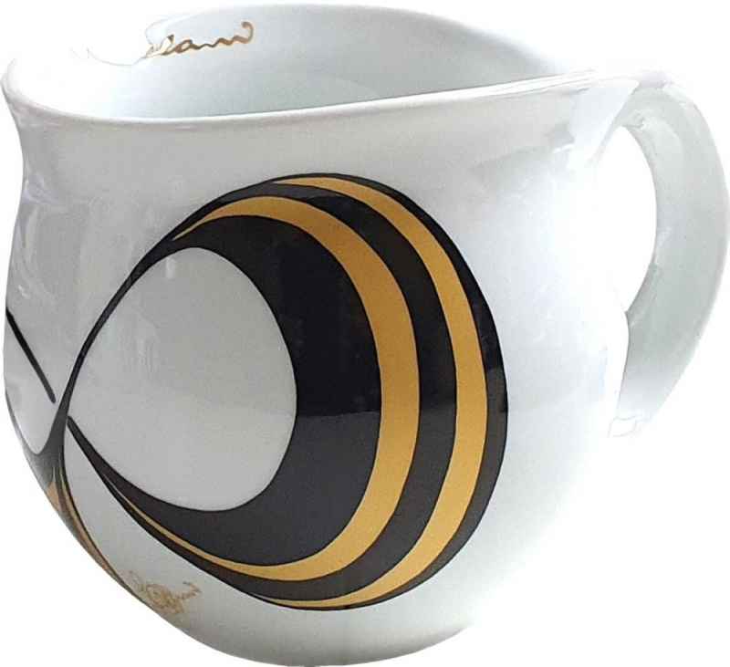 Preview: Luigi Colani Porzellan Kaffeebecher XXL Capriole gold/black