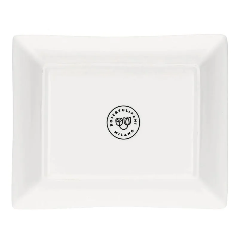 Schale/ Porzellanplatte rechteckig MIRABILIA 16 x 20 cm gelb