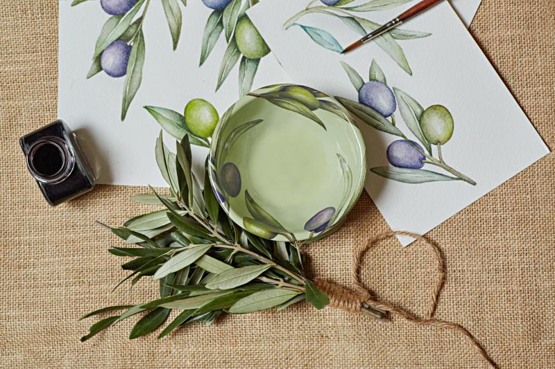 Preview: Rührschüssel / Salatschüssel Ø 28 cm Olive