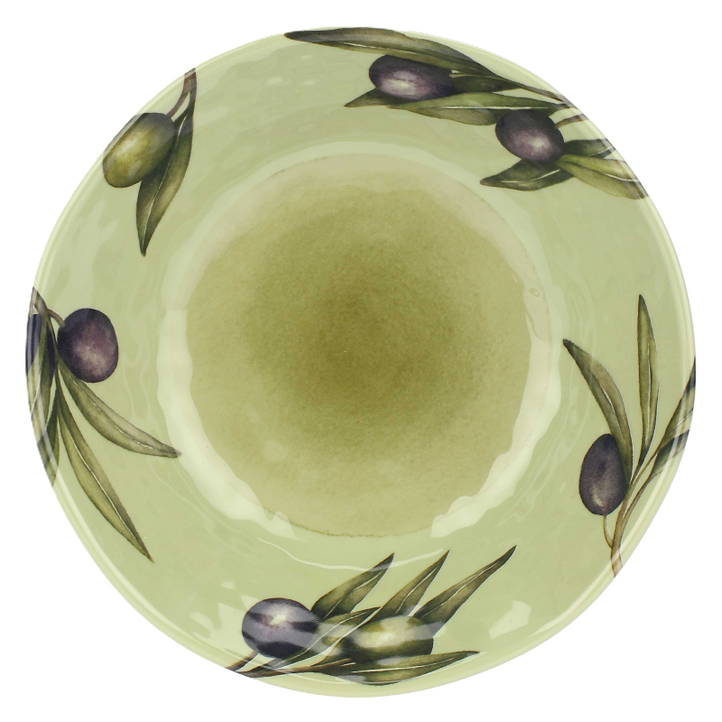 Preview: Suppenteller Tieferteller Ø 21 cm Olive Set mit 2 Stück
