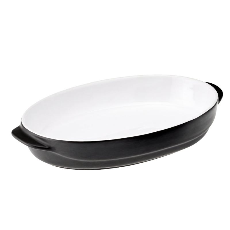 Preview: Auflauf & Servierform oval 30 x 19 cm „Schiefer“