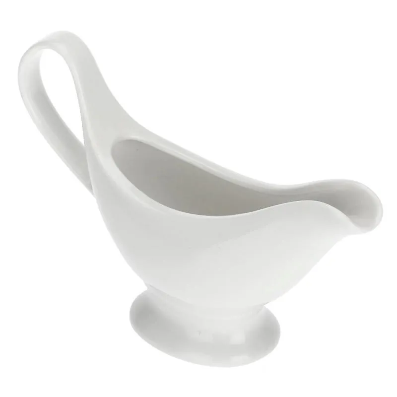 Sauciere "Salsiera Classica" Menage La Porcellana Bianca Novo 0,3 l