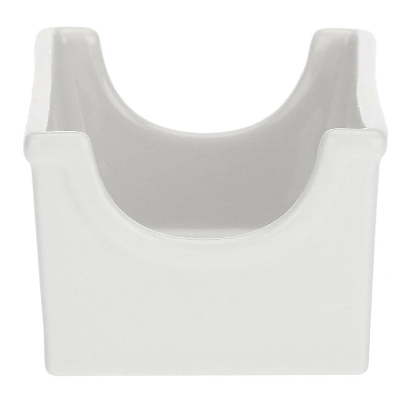 Preview: Teebeutelhater 6er Set "Portabustine" Menage La Porcellana Bianca Novo 11,5 x 7,5 cm