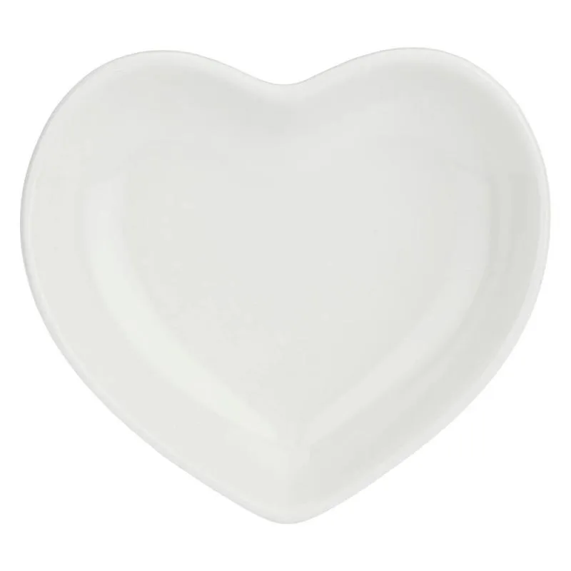 Herzschalen 12er Set Cupido La Porcellana Bianca Novo 7 x 7,5 x 2 cm