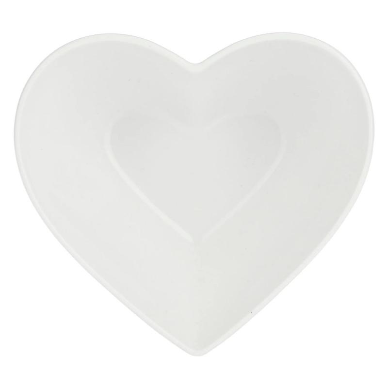 Preview: Herzschale Cupido La Porcellana Bianca Novo 13 x 13,5 x 5,5 cm